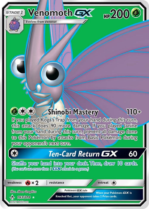 Venomoth GX (Full Art)