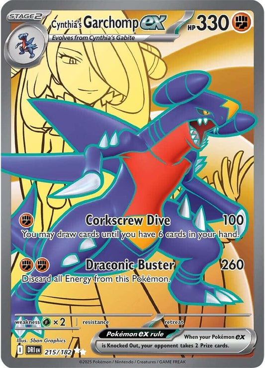 Cynthia's Garchomp ex - 215/182